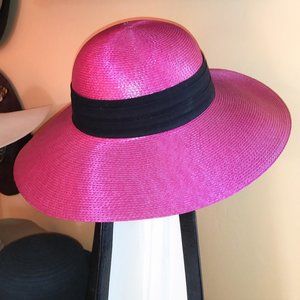 PINK HAT with WIDE BRIM